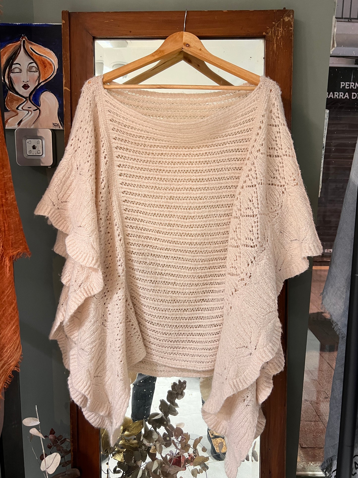 AMELIA Poncho tejido