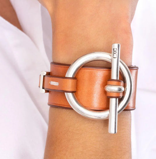 CXC Pulsera Omega cuero