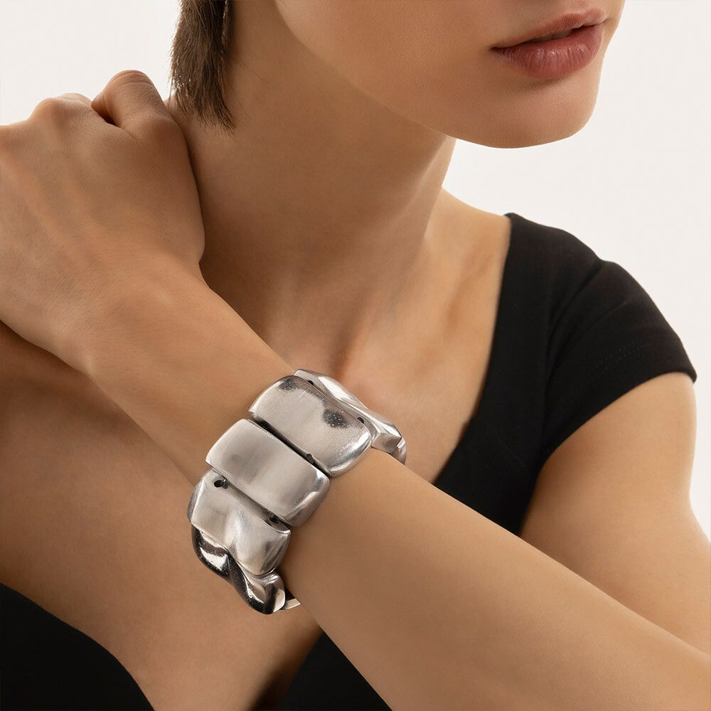 VESTOPAZZO PULSERA ELÁSTICA RECTÁNGULOS AL01170