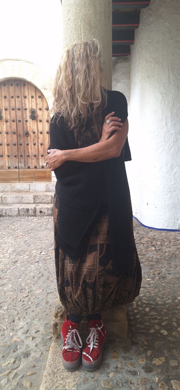 Vestido/ bronze comic