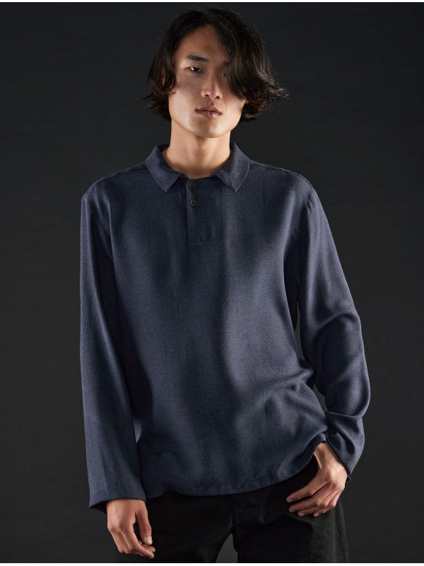 SYNGMAN CUCALA Polo manga larga viyela W24 590