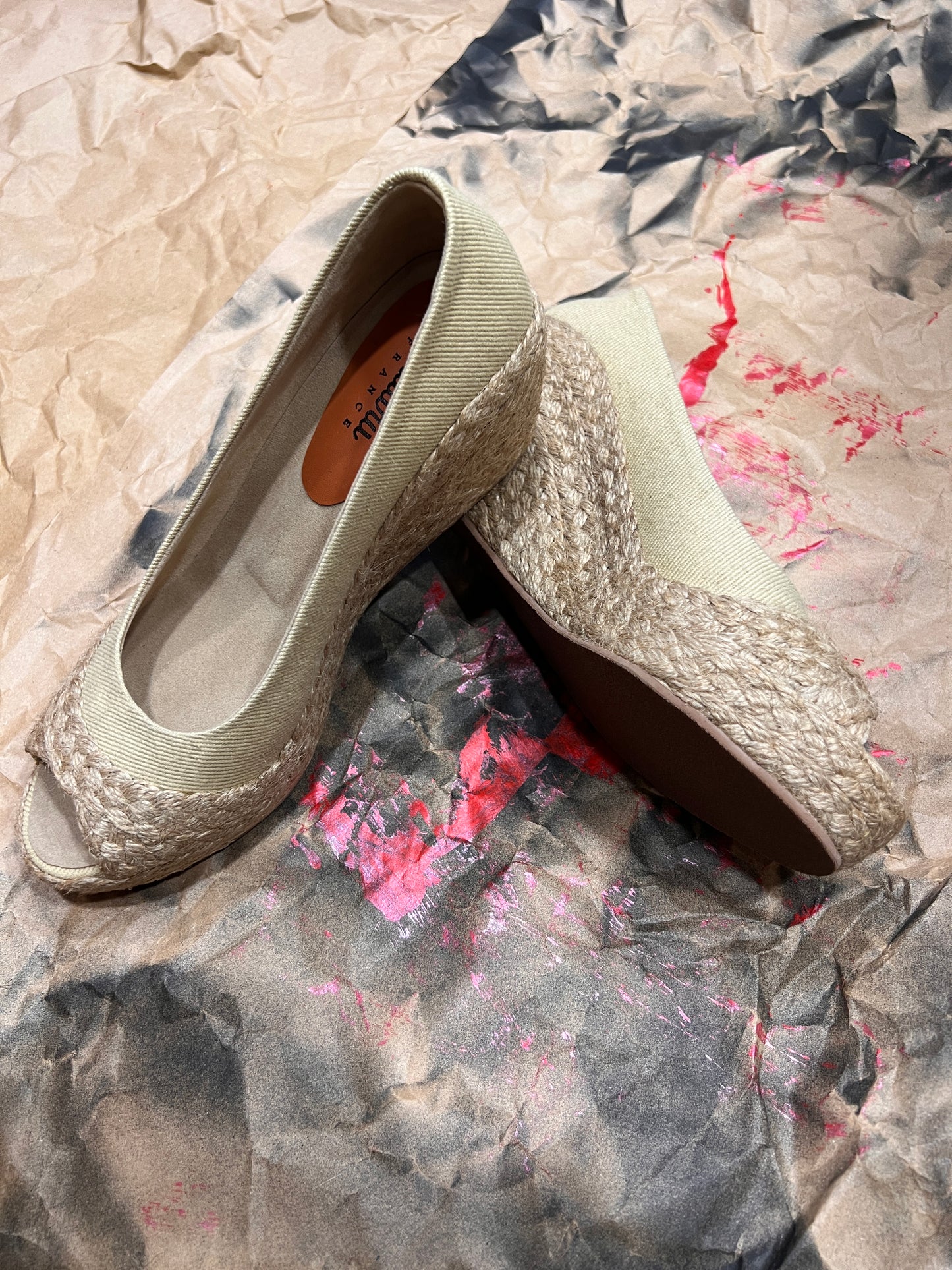 WATURU ESPADRILLES PUNTA ABIERTA CON PLATAFORMA