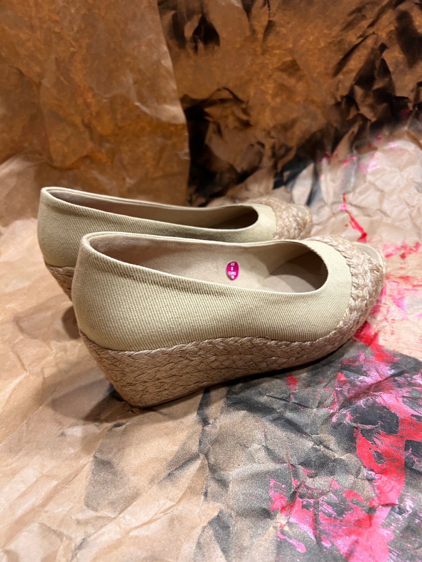 WATURU ESPADRILLES PUNTA ABIERTA CON PLATAFORMA