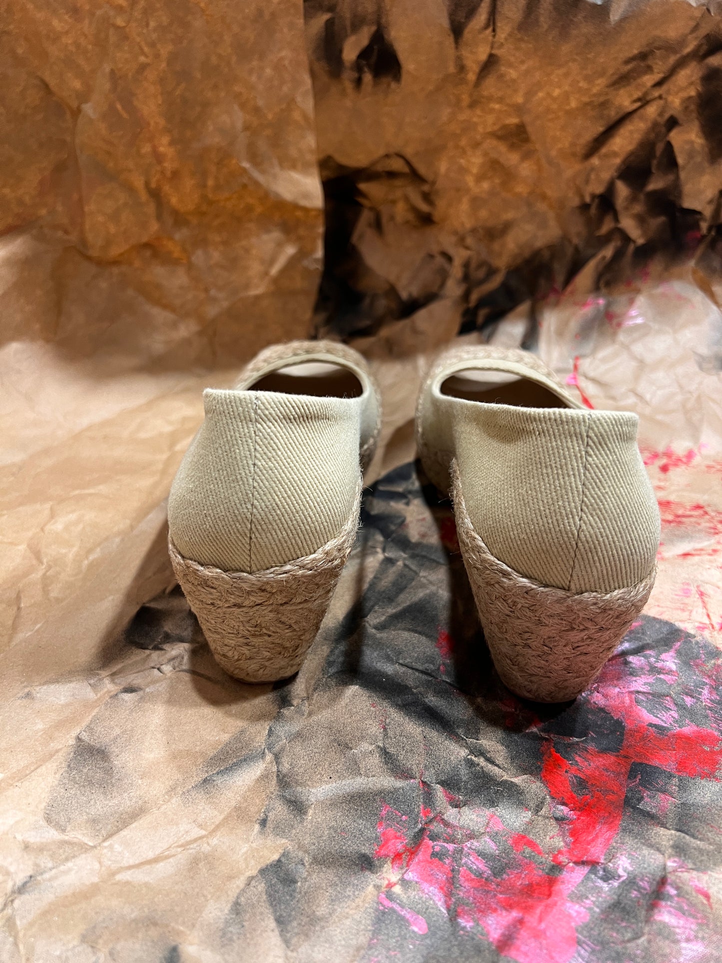 WATURU ESPADRILLES PUNTA ABIERTA CON PLATAFORMA