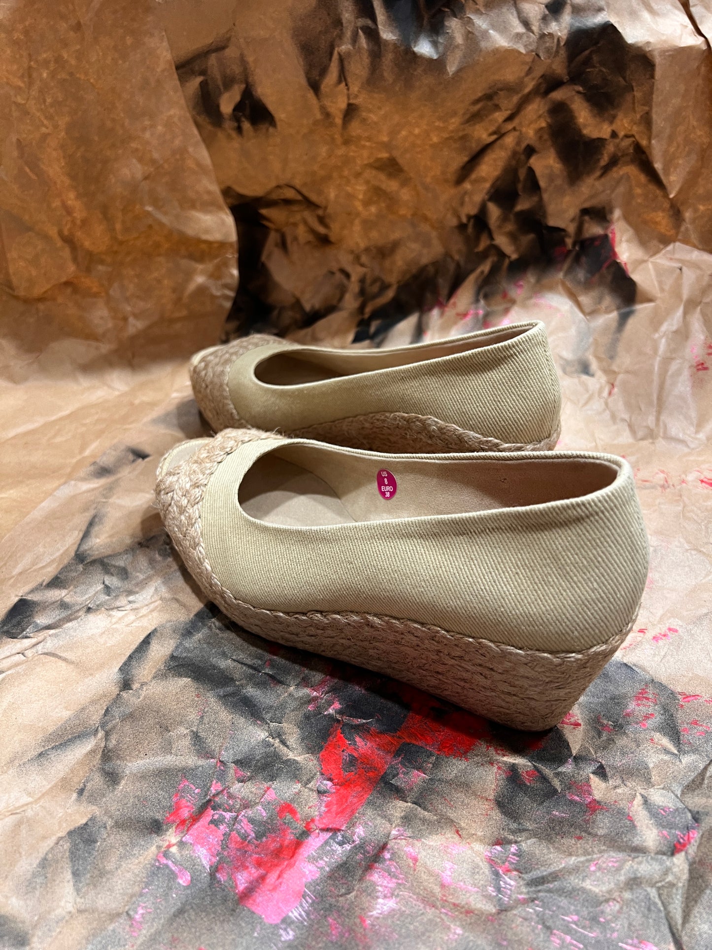WATURU ESPADRILLES PUNTA ABIERTA CON PLATAFORMA