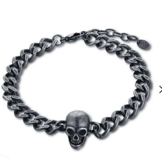 BRAND Brazalete calavera negra