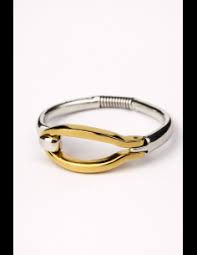 CICLON PULSERA JARA PLATA Y ORO 260108