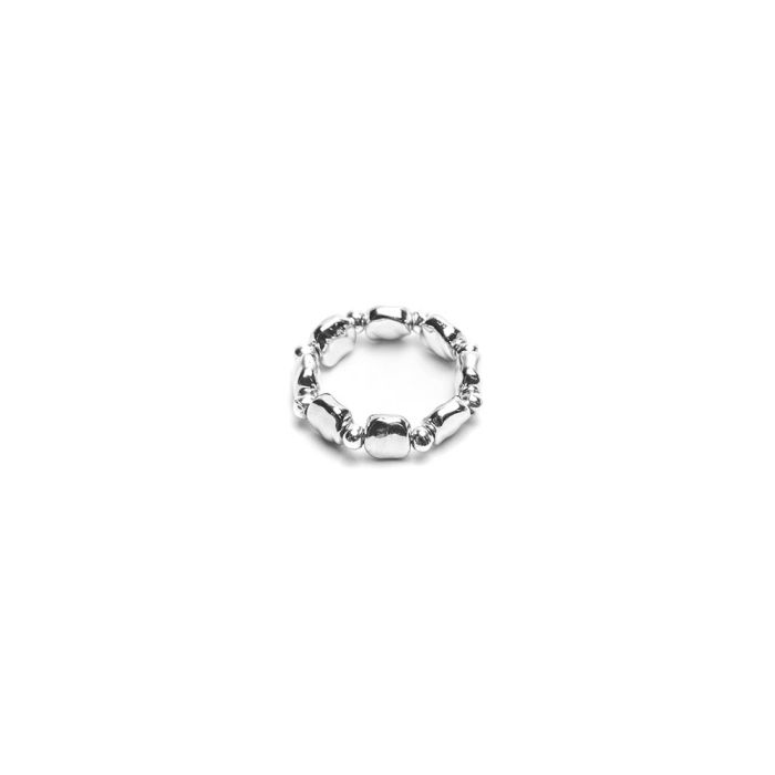 VESTOPAZZO ANILLO CON MINICUADRADOS BATIDOS LO81025