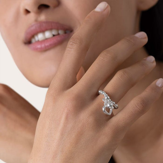 VESTOPAZZO ANILLO CON COLGANTE DE CORAZÓN LO81033