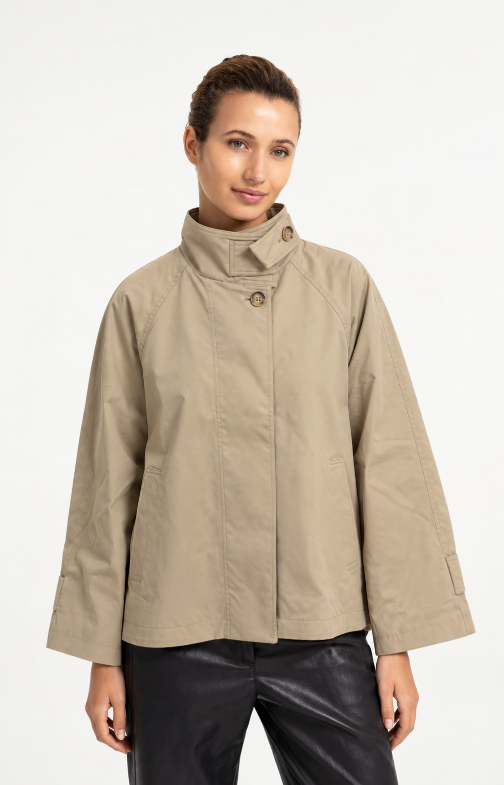 YAYA CHAQUETA TRENCH CUELLO ALTO 02 001083