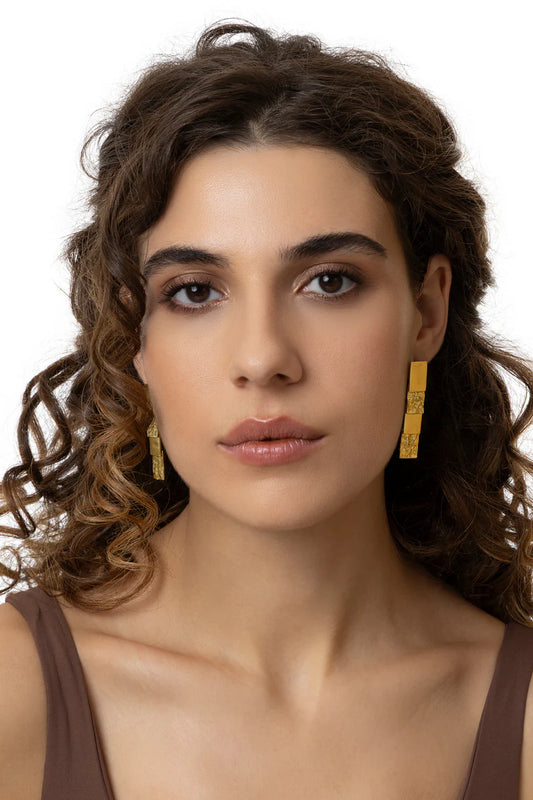 VESTOPAZZO PENDIENTES RECTANGULARES DD16170