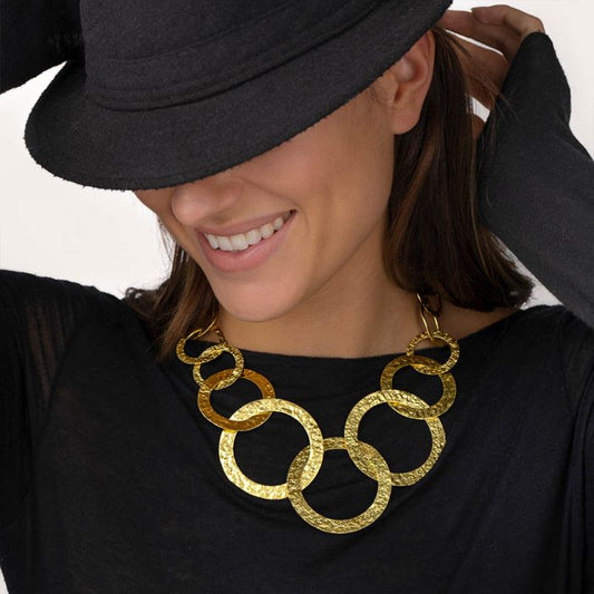 VESTOPAZZO COLLAR CON SILUETA DE AROS DD01034