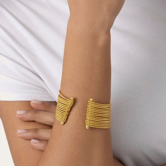 VESTOPAZZO PULSERA CON BANDAS ONDULADAS DD11108