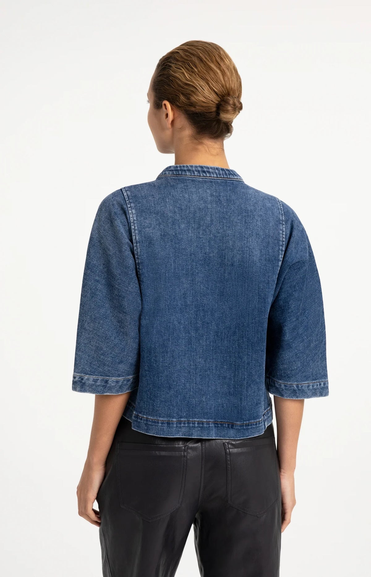 YAYA CAMISA DENIM PESADO MANGAS 3/4 01 201249