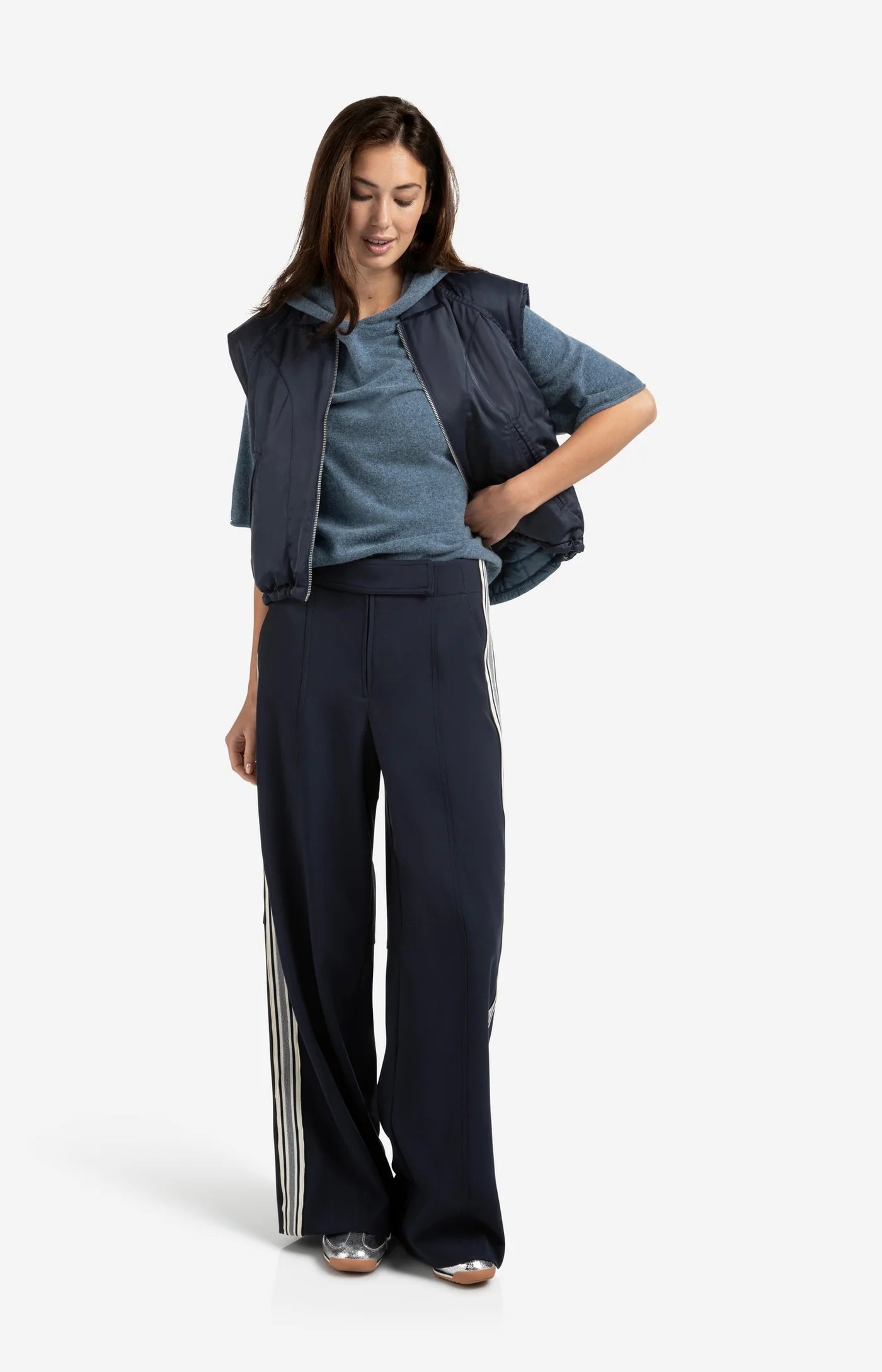 YAYA PANTALON CINTURA ALTA CON RAYAS 01 301215