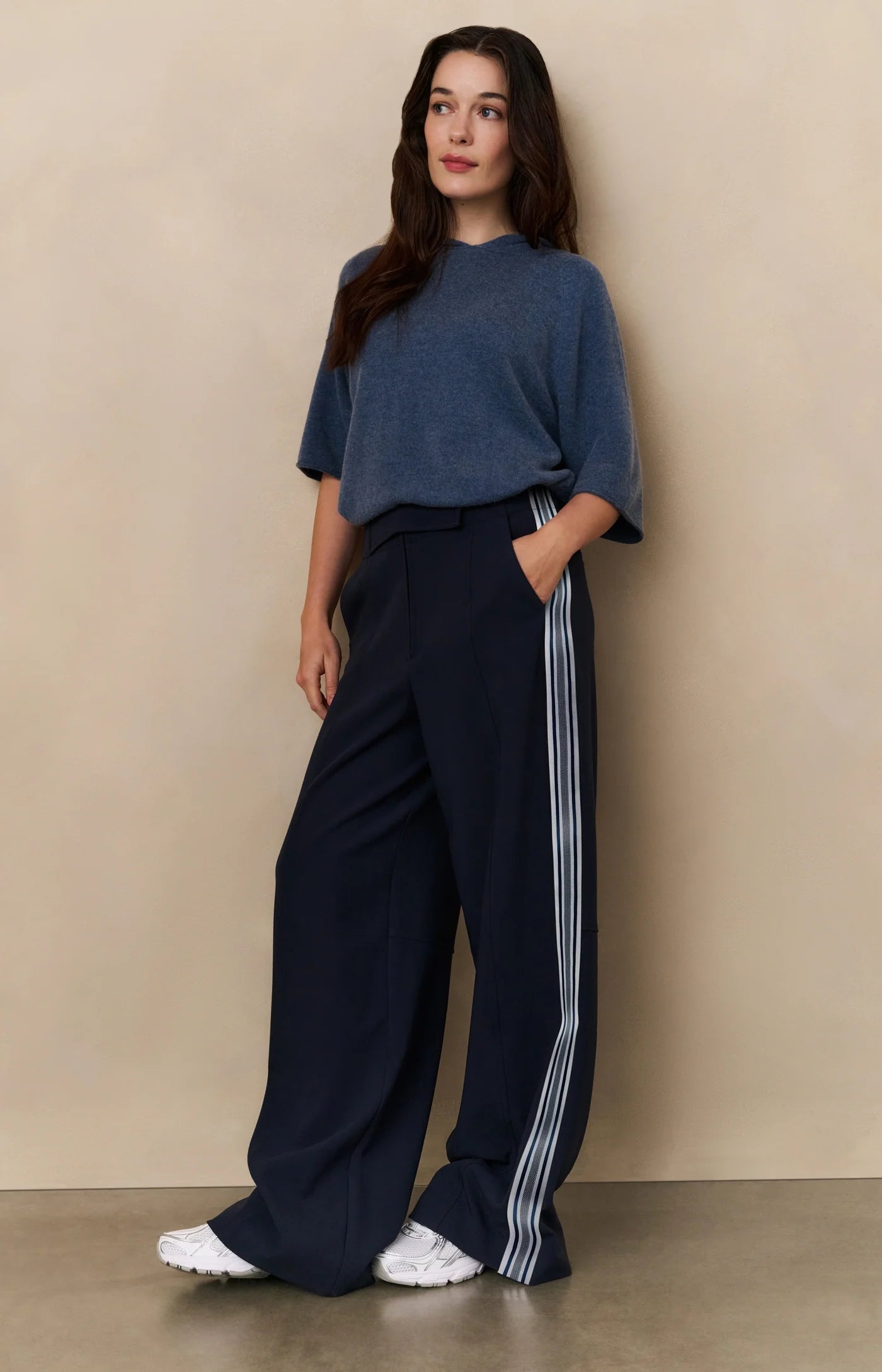 YAYA PANTALON CINTURA ALTA CON RAYAS 01 301215
