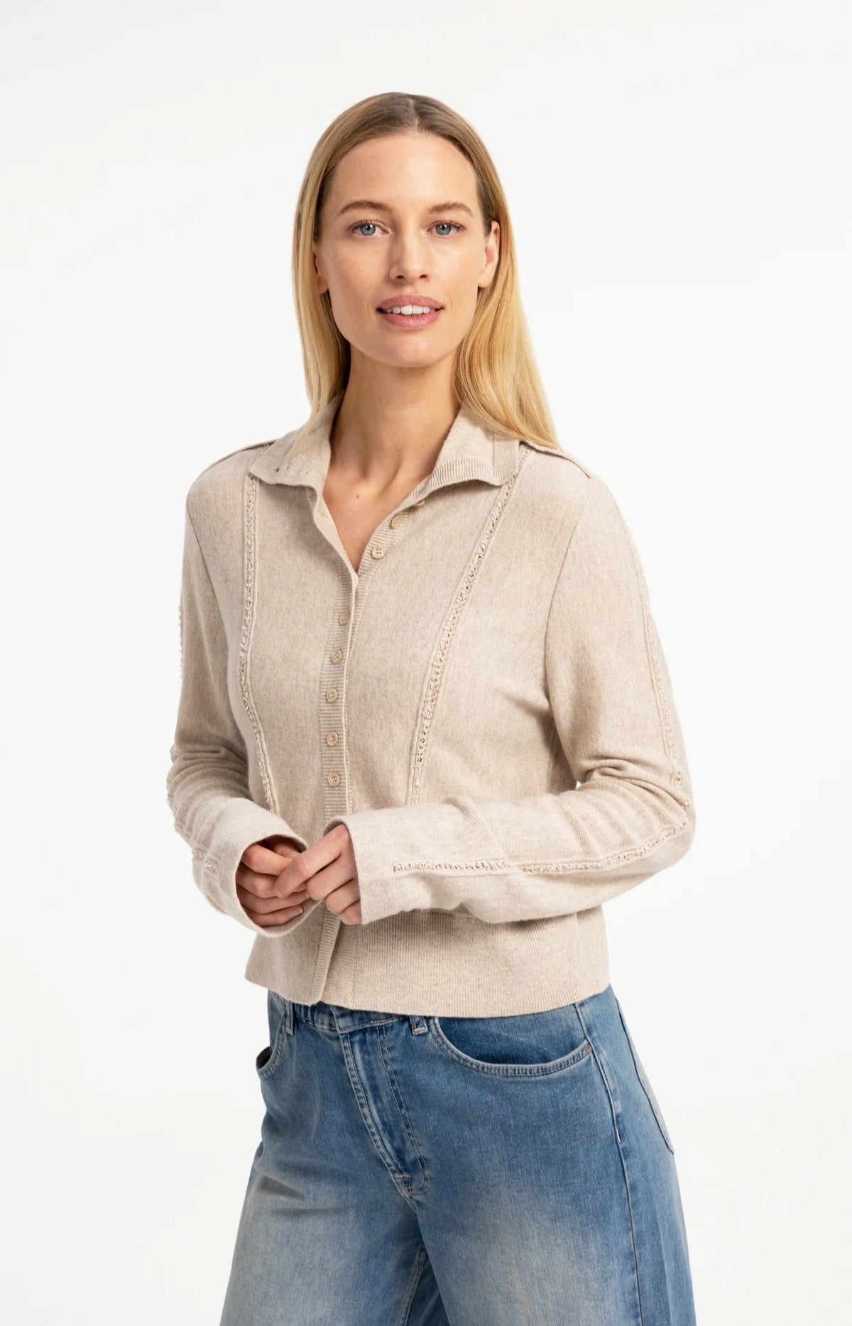 YAYA CÁRDIGAN DE PUNTO CUELLO ALTO 01 010172