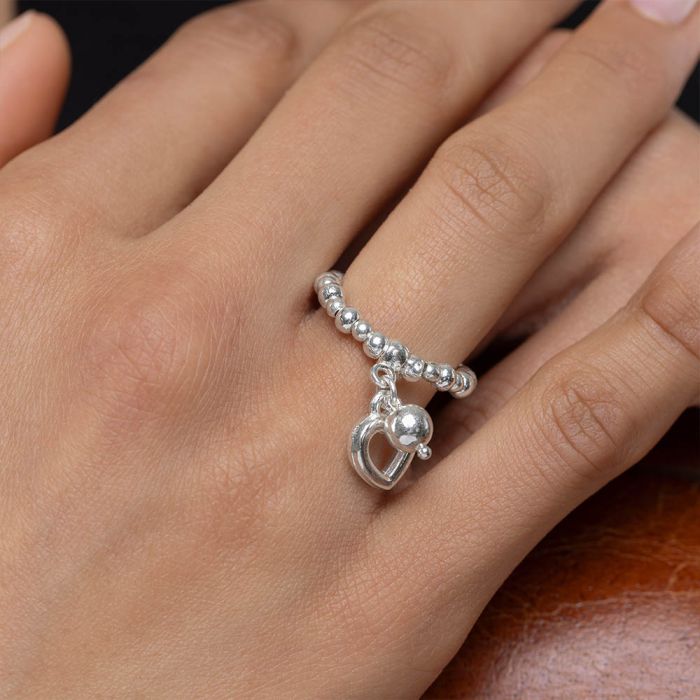 VESTOPAZZO ANILLO CON COLGANTE DE CORAZÓN LO81033