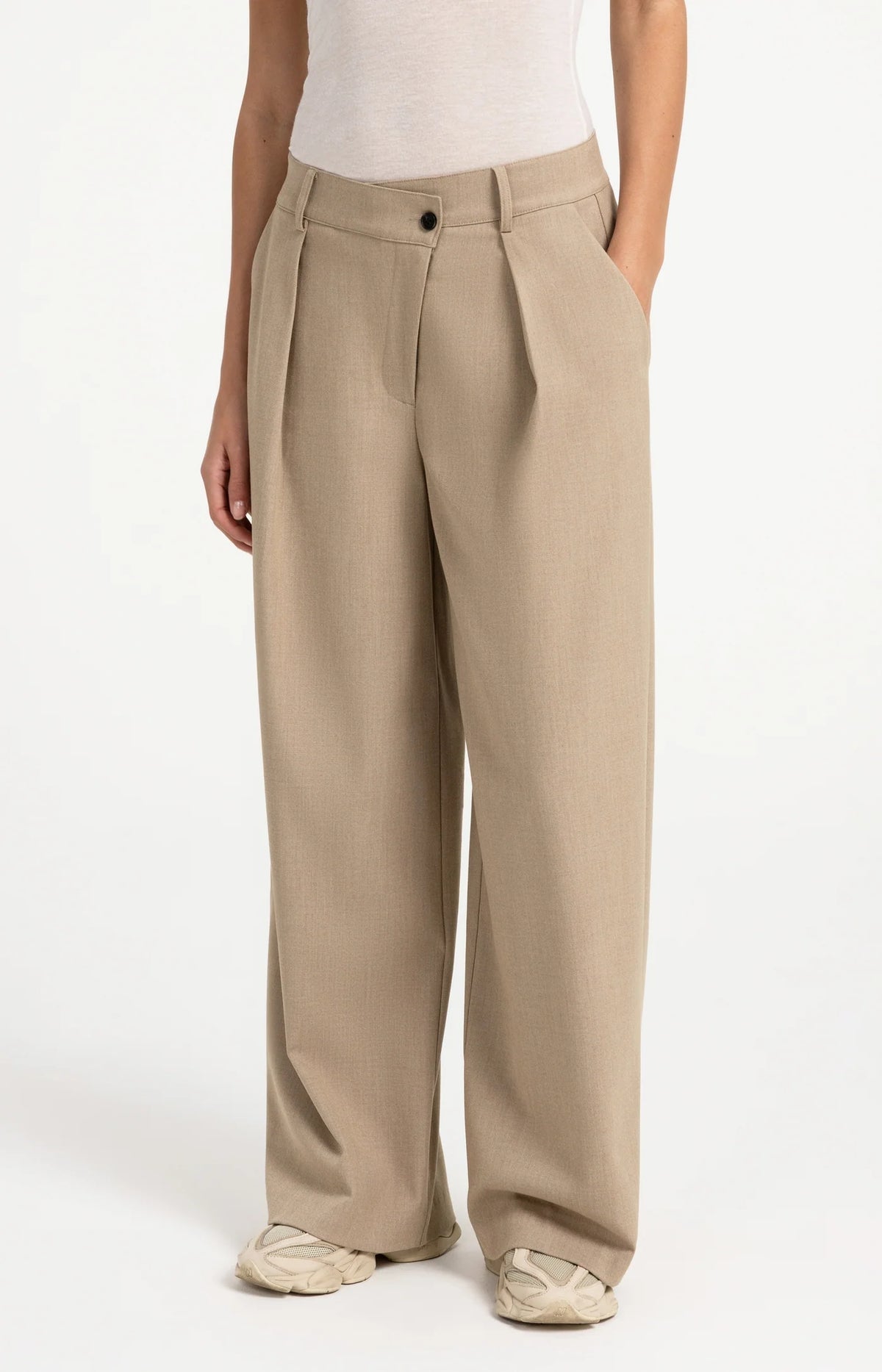 YAYA PANTALÓN WIDE LEG ASIMÉTRICO 01 301286