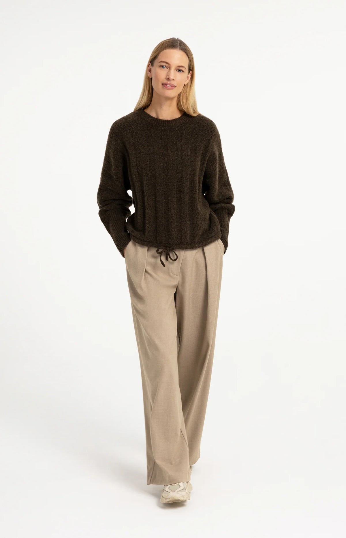 YAYA PANTALÓN WIDE LEG ASIMÉTRICO 01 301286