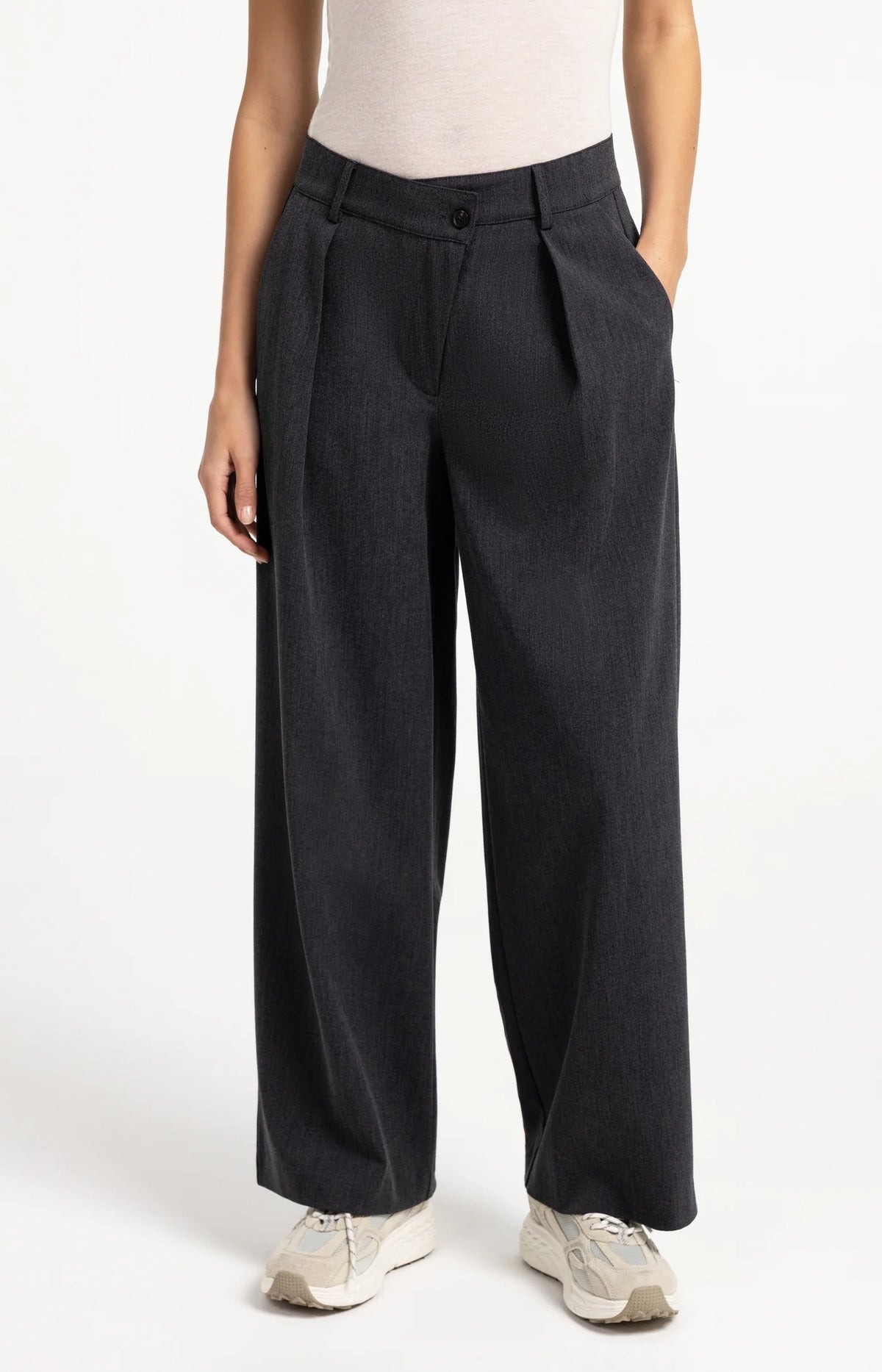 YAYA PANTALÓN WIDE LEG ASIMÉTRICO 01 301286