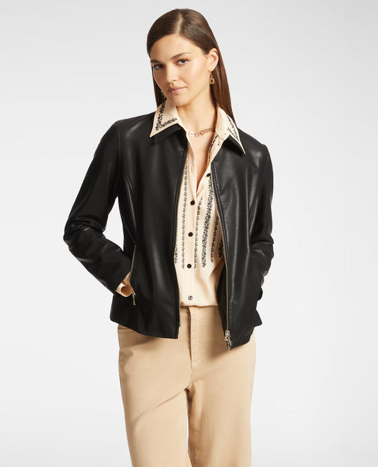 OAKWOOD CHAQUETA DE PIEL GARANCE 65119