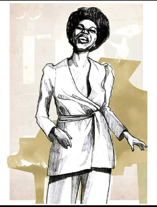 Lámina: “ Nina Simone”( 0,42x0,29.5cm)