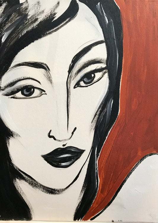 Arte- Retrato Mujer - 0,30 x 0,40 cm