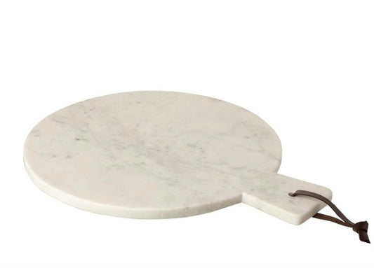 Tabla redonda / mármol blanco/ ( 38 x 30 x 1.5cm)